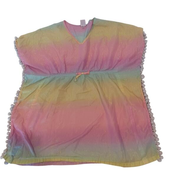 More Than Magic Colorful Iridescent Swim Coverup Size M7/8 - Picture 1 of 5